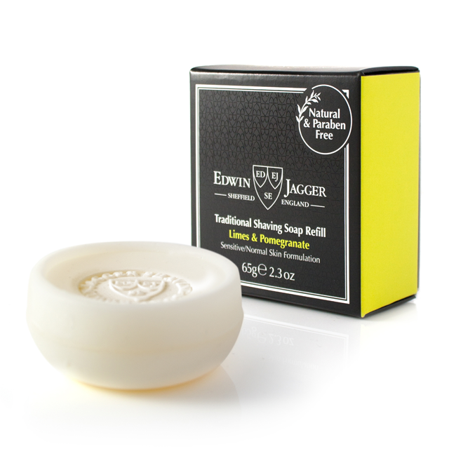 Edwin Jagger Limes and Pomegranate Traditional Shaving Soap Refill