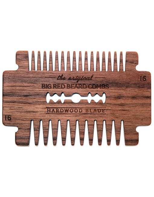 Big Red Beard Combs No. 16 - Hardwood Blade